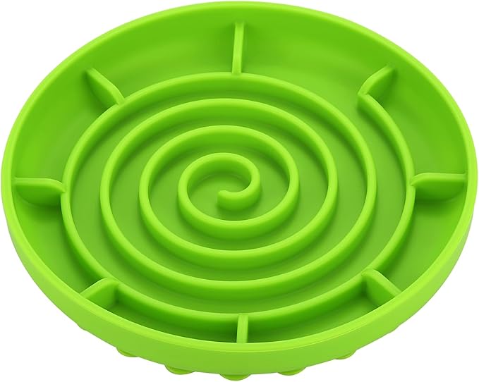 Slow Feeder Bowl,Soft Silicon Rubber Slow Feeder Slow Down Eating Time for Dog Cat Puppy Pet with Stong Suction Cups for Dog Bowls Slow Eating Bowls