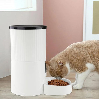 Elevon 4L Automatic Cat Feeder – Programmable Dog & Pet Food Dispenser with 10s Voice Recorder, Portion Control, Desiccant Bag, Auto Pet Feeder for Cats and Dogs