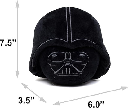 Star Wars Dog Toy, Darth Vader Helmet Black Pet Toy, Plush, 3.5" x 6"