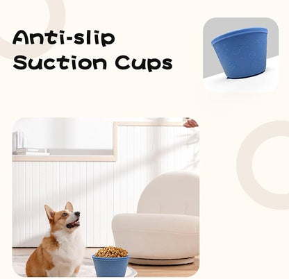 Dog Lick Bowls,Slow Feeding Dog Bowl,Non-Slip Dogs Treat Bowl,Puppy Slow Feeder for Relieving Concentration,Lick Bowls for Pet(L)