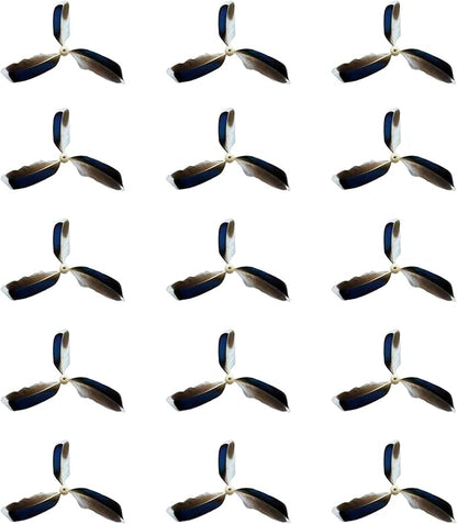 Spinning Feather Propeller Refills for Cat Wand Toy, Cat Toy Wand Attachment Replacement with Lobster Clasp (15-Pack)