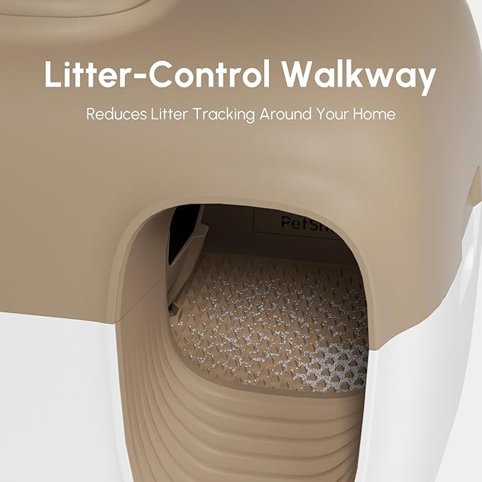 PetSnowy Self-Cleaning Automatic Cat Litter Box with Odor Control TiO2 System, Robot Litter Box with Auto-Packing, App Control, Large Cats & Multiple Cats (2026 Premium Version)