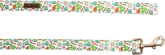 Dog Leash, Christmas Holiday Gingerbread Man Print Boy/Girl Durable Strong Dog Leashes Heavy Duty Comfortable Padded Pet Leash for Small Medium Large Dogs