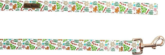 Dog Leash, Christmas Holiday Gingerbread Man Print Boy/Girl Durable Strong Dog Leashes Heavy Duty Comfortable Padded Pet Leash for Small Medium Large Dogs