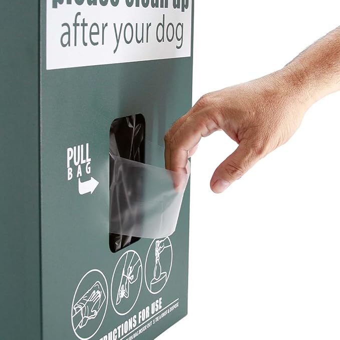 Zero Waste USA® 800 Dog Waste Station Bags – ONEpul® Header Refill Bags – Dispense 1 Bag at a Time with Pull-Strap – Fits Most Dog Waste Hanging Bag Stations (8 Headers of 100 Bags)