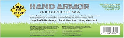 Bags on Board Dog PoopBags - Extra Thick Waste PickupBags with Easy Tie Handles - Easy Dispensing Drawer Pack - 200 Count (Pack of 4)