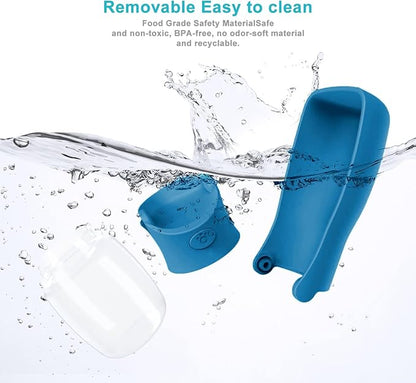 Portable Dog Small Animals Water Bottle for Walking 19 OZ or 12 OZ Pet Water Bottles for Puppy Medium Large Dogs Little Animals Water Dispenser Dog Small Animals Water Bowl