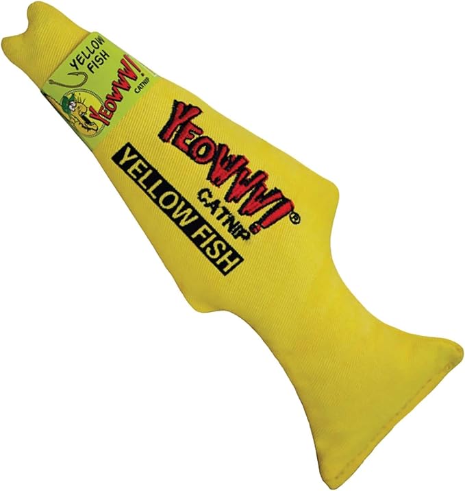 Yeowww! Catnip Toy, Yellow Fish
