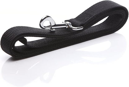 Nylon Dog Leash 8 Feet Long, Walking Training Dog Leashes for Medium Large Dogs(1" X 8 ft, Black)