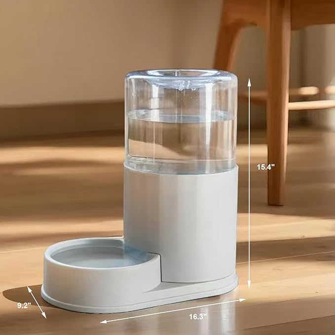 Automatic Pet Water Dispenser with 11.4 Liter Capacity, Gray