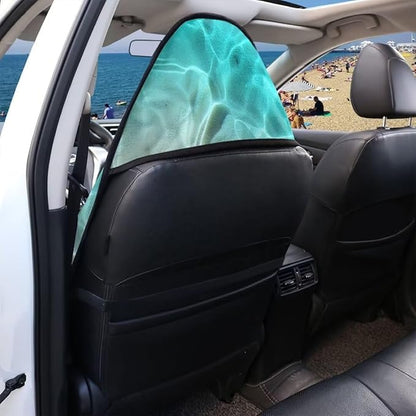Coldinair Beach Starfish Shell Waterproof Sweat Towel Seat Cover Universal for Car Truck SUV Seat for Workout,Gym,Hiking,Beach,Outdoor Activities