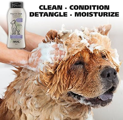 Wahl USA 4-in-1 Calming Dog Shampoo with Lavender Chamomile Scent – Cleans, Conditions, Detangles, & Moisturizes - Pet Friendly Formula - 24 Oz - Model 820000A - Image 2