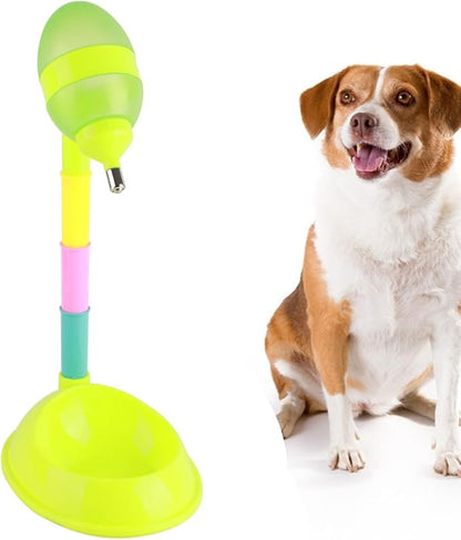 Pet Standing Water Dispenser, 650ml Capacity Dog Water Dispenser Cat Dog Standing Bowl Adjustable Height Pet Feeder for Home