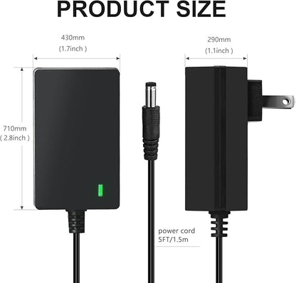 15V 1A Litter Robot 3 Power Cord Power Supply Plug 5.5mm x 2.1mm 15v Power Supply for Litter Robot 3 Cat Open air self Cleaning Box