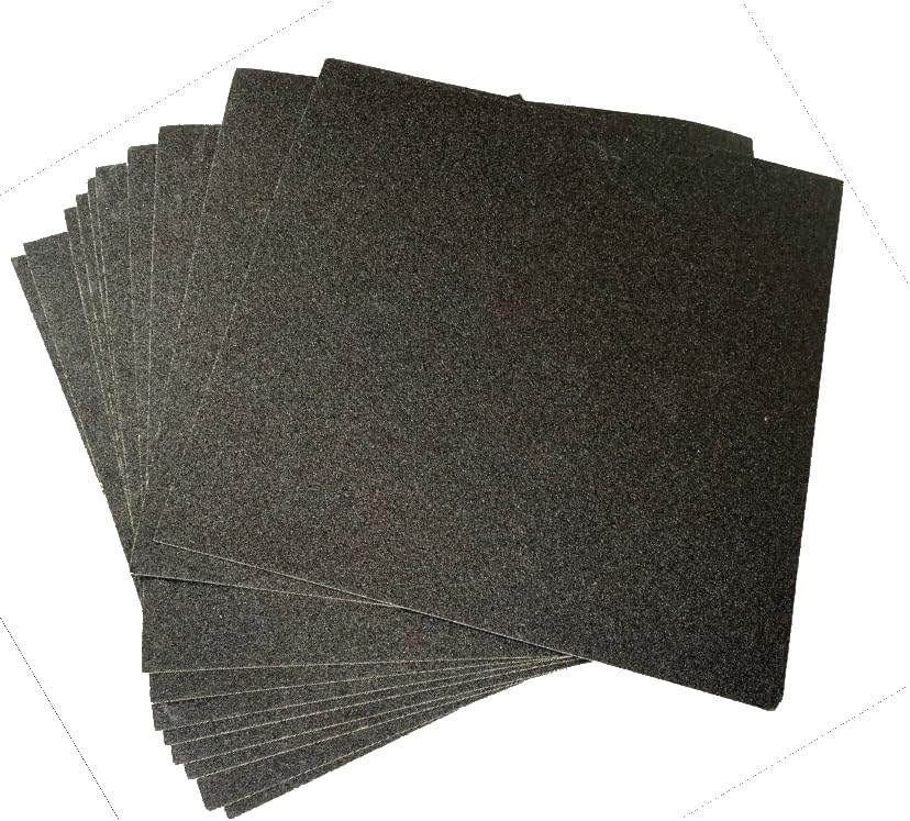 10 - pack 10.5" x 10.5" 27cm x 27cm abrasive sheets sand paper 80 grit replacement removeable adhesive backing dog Scratch Pad Nails Grinder Trimmers Clipper Board Paw claw cat k9 emery file by Bridge+Cutters