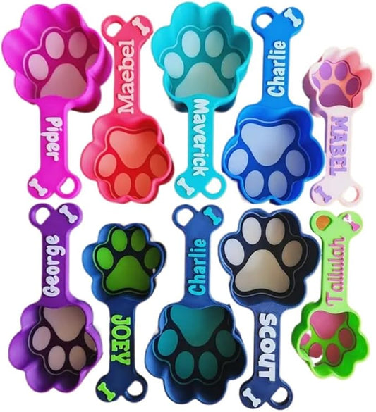 Personalized Dog Food Measuring Cup Custom Dog Food Scoop with Name Pet Accessories Dog Slow Feeder Bowl (8 oz.)