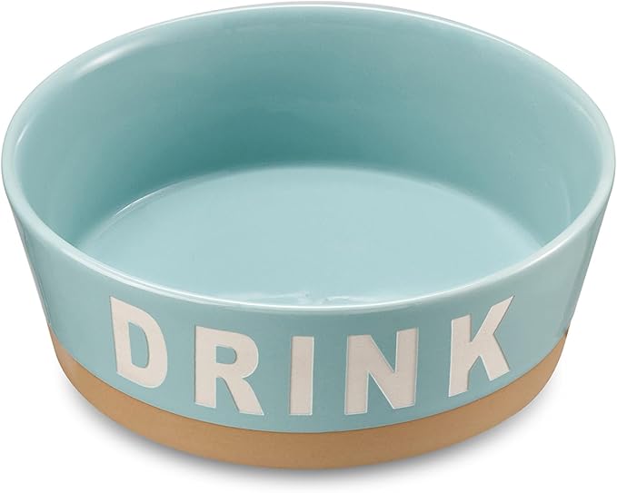 7.2" Non-Slip Ceramic Dog Bowl, 37 Oz Heavy-Duty Dog Food/Water Dish, Pet Feeding Bowl for Small and Medium Dogs, Food Grade Porcelain Pet Feeder Bowl, Microwave and Dishwasher Safe