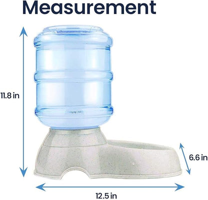 Automatic Pet Water Self-Dispenser - Zento Deals Premium Quality Self-Dispensing Gravity Drinking Pet Waterer, 3.7 Liters Capacity