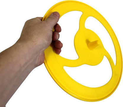 Dependable Industries inc. Essentials 2-Pack 10 Inch Aerodynamic Flying Discs – Lightweight Plastic Throwing Disc for Outdoor Play and Dog Fetch, Assorted Colors