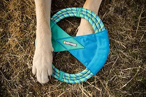 Ruffwear, Pacific Ring Dog Toy, Fetch and Tug, Aurora Teal - Image 2