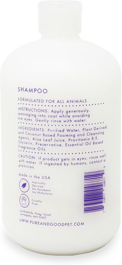 Shampoo and Conditioner Set, Formulated for All Pets, Gentle and Cleansing, Made in The USA, Cruelty Free, 16 fl oz (Lavender + Chamomile)