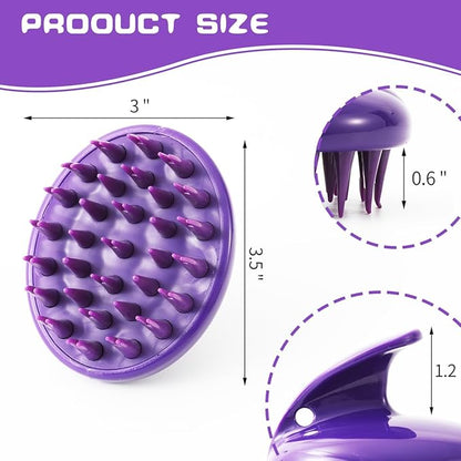 Cat Brush with Soft Rubber Pins, Washable Silicone Pet Brushes for Indoor Cats Kitty - Grooming Shedding Massage & Bath, Removes Hair Mats, Tangles, Loose Fur for Short to Long Haired
