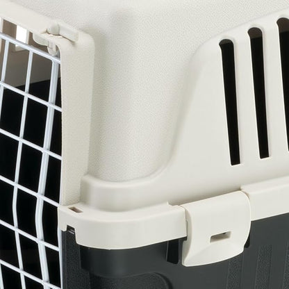 Ferplast Cat Carrier Small Dog Carrier, Secure, Practical, Easy to Clean, Durable Pet Dog/Cat Travel Box Cage up to 5 Kg. 48 x 32.5 x h 29 cm. Black