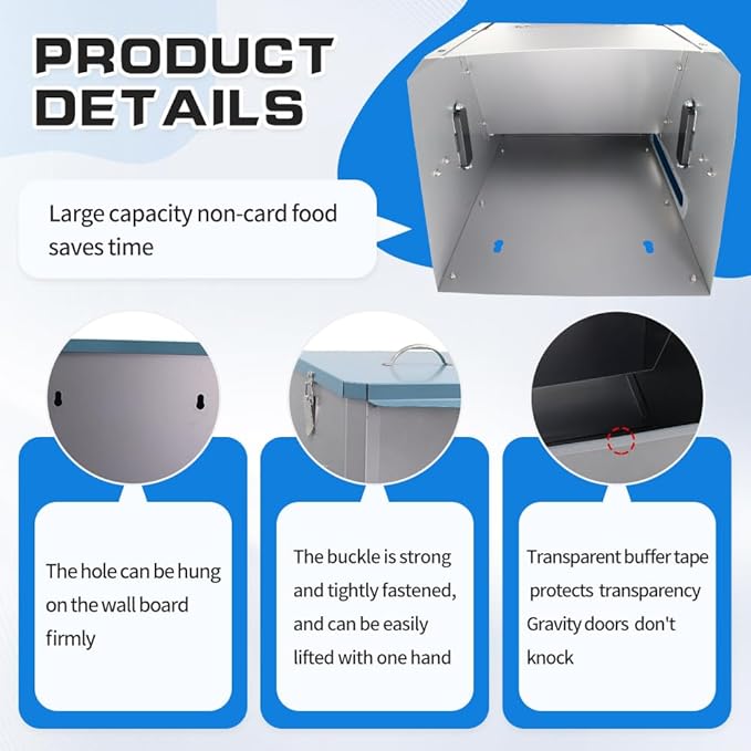 Automatic Dog Feeder 30lb Large Gravity Pet Food Dispenser Hanging for Outdoor and Indoor