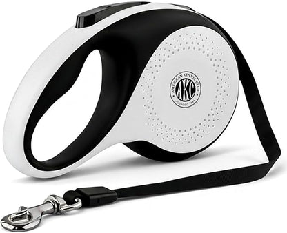 American Kennel Club Retractable Dog Leash, 16.4ft, Tangle-Free, Ergonomic Grip, One-Hand Brake, for Medium & Large Dogs up to 66