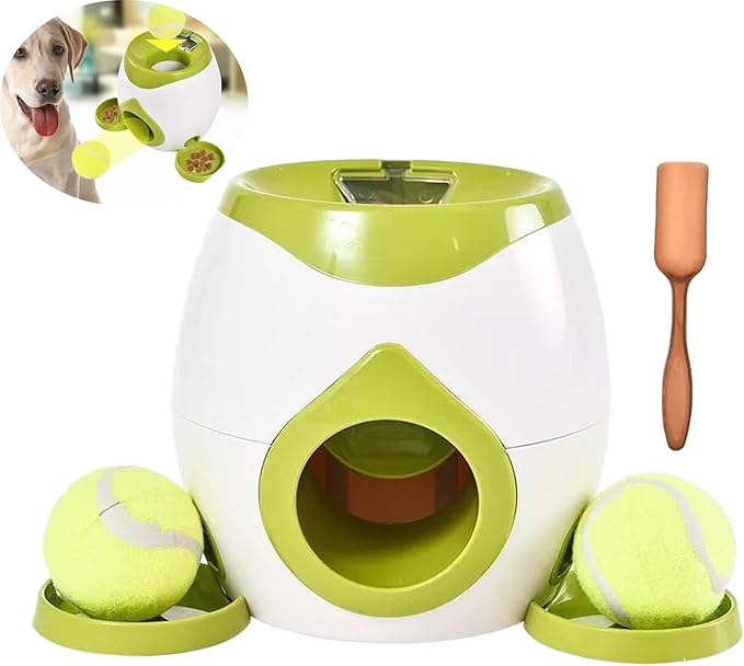 Latest Automatic Dog Ball Launcher Tennis Ball Reward Machine for Small Medium Large Dogs Indoor Outdoor Training Automatic Feede for Interactive Dog Training, pet Play and Feeding Machine