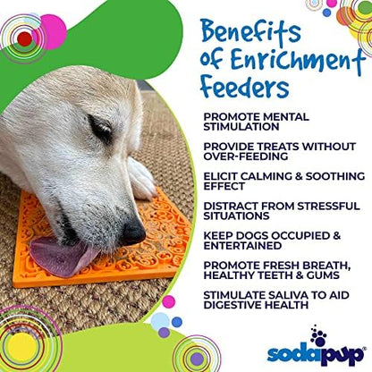 SodaPup Zombie eMat – Durable Lick Mat Feeder Made in USA from Non-Toxic, Pet-Safe, Food Safe Rubber for Mental Stimulation, Avoiding Overfeeding, Fresh Breath, Digestive Health, Calming, & More - Image 4