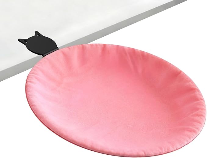 Elevated Hammock Bed, Clip On Cat Desk Cushion, 24x16 Inches Pet Cushion with Removable Cover Feature, Soft Fabric Hanging, Cat Bed with Space Saving Design, Interactive Indoor Rest for Cats