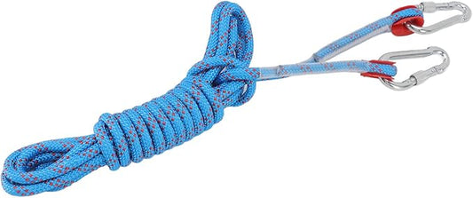 Asixxsix Spring Pole Dog Rope Toy, 16.4ft Stainless Steel Rustproof Outdoor Bungee Hanging Toy and Muscle Builder Interactive Dog Tug Toy for Small Medium Large Dogs