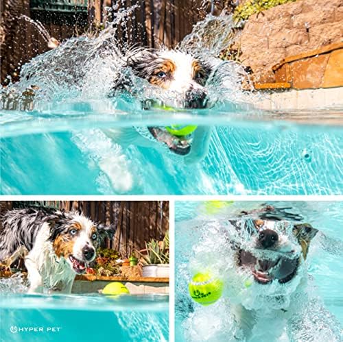 Hyper Pet Tennis Balls for Dogs, Pet Safe Dog Toys for Exercise and Training, Pack of 4, Green - Image 3