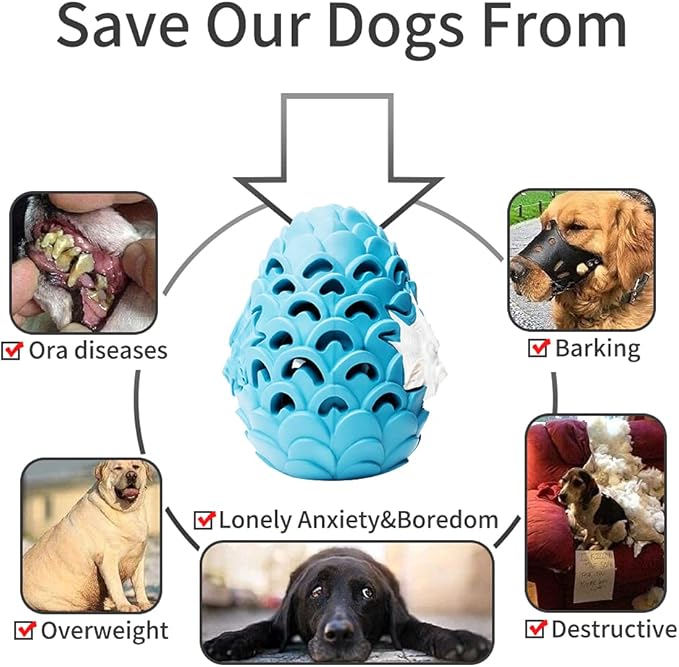 Premuium Chew Toys for for Aggressive Chewers, Indestructible Durable Toys for Large Medium Dogs Interactive Boredom Treat Dispensing Toys Teeth Clean