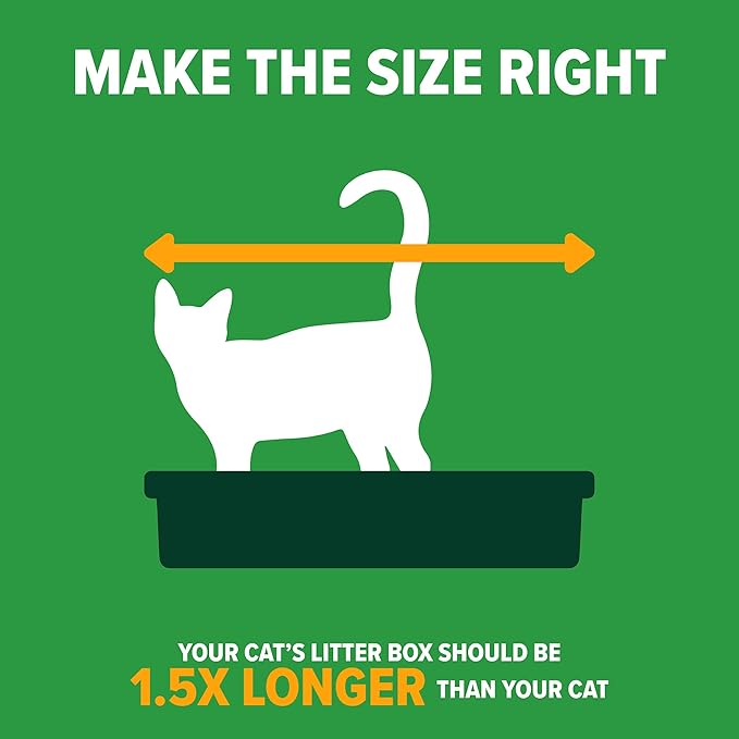 Arm & Hammer Simply Recycled Plastic Cat Litter Pan, Made in USA, Easy to Clean, Large Durable Litter Box, Black