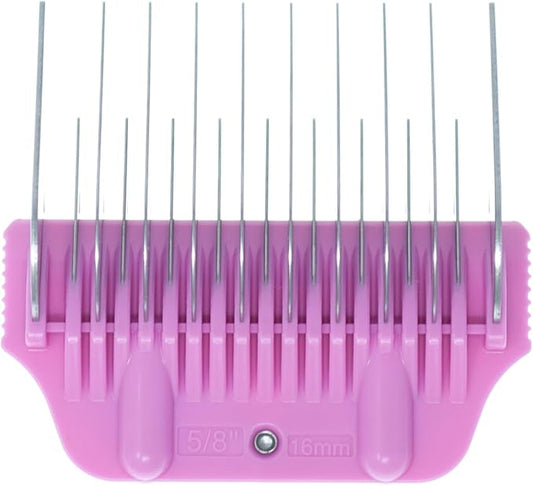 Wide Skiptooth Comb Attachments for Dog Grooming Clippers, Stainless Steel Over-The-Blade Guide Combs, A5 Wide Blade Compatible (16mm / 5/8")