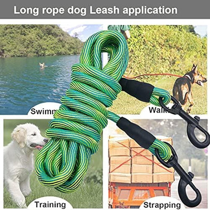 BTINESFUL 8ft Dog Tie-Out Rope, Long Tether 12/20/30/50/75ft Dog Yard Lead - Image 6