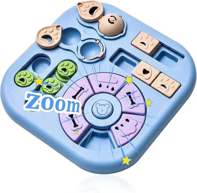 Interactive Dog Puzzle Toys for Smart Dogs - Mental Stimulation Puzzle Toys for Small & Medium Dogs, Treat Dispensing Dog Enrichment Toys for Beginner Dogs