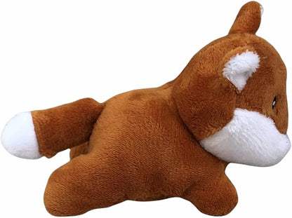 Glow Pups 3 Pack of Fox Plush Dog Toys with Squeakers for Small and Medium Size Dogs, Replacement Animal Toys for Glow Pups Burrow Hide and Seek Tree Toy (3 Pack: Replacement Animals, Fox)