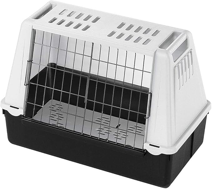 Ferplast Atlas Car Mini Dog Car Carrier, 72 x 41 x 51 cm, Grey
