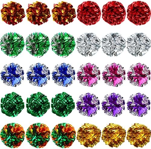 Silkfly 200 Pcs Polyester Film Crinkle Balls Cat Toys 2.36" Crinkle Ball by Silkfly