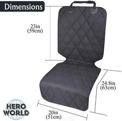 Dog Car Seat Cover Front and Back Seat 2 Pack Separate Seat Protectors for Pets Universal Fit Easy Install Foldable Dirt Resistant Waterproof scratchproof
