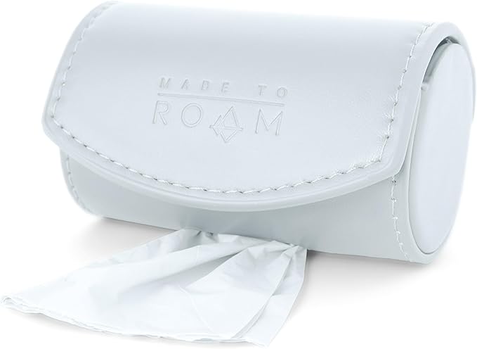 MADE TO ROAM On Dooty Pack - Premium Dog Poop Bag Holder for Leash, Vegan Leather Waste Bag Dispenser for Poop Bag Rolls - Alaska Daybreak
