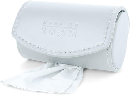 MADE TO ROAM On Dooty Pack - Premium Dog Poop Bag Holder for Leash, Vegan Leather Waste Bag Dispenser for Poop Bag Rolls - Alaska Daybreak