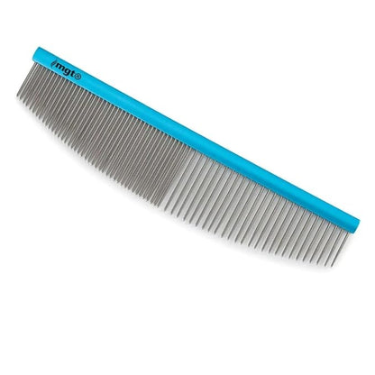 Dog and Cat Grooming Combs Contour Custom Coat Fur Finishing Shape Fluff Style and Primp (7.5 inch Halfmoon Comb)