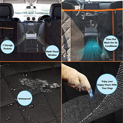 Dog Car Seat Cover, Back Seat Protector Pet Mat Hammock Dog Cover Fit for Cars/SUVS/Truck, Keeping Car Pristine Clean, 100% Waterproof Scratchproof Non-Slip Pet Seat Covers, Machine Washable - Image 3