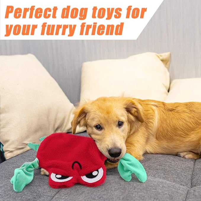 AWOOF 5 Pack Dog Squeaky Toys - No Stuffing, Durable Chew Toy Set for Puppy, Small to Large Dogs