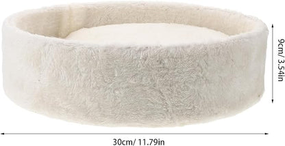 BETOOKY Cat Tree Tower Accessories Replacement - Round Top Pet Hammock Bed 11.8 x 11.8 - Washable Basket Cushion Bed for Cat Tree Tower Parts