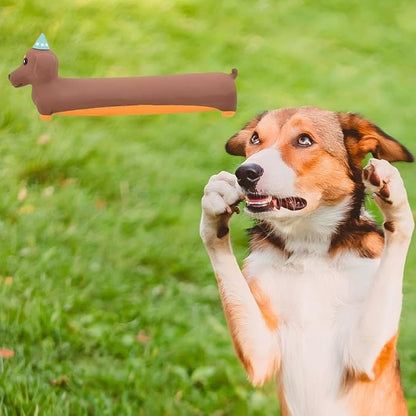 Interactive Dog Toys for Small Dogs Medium Dog Interactive Squeaky Dog Toy -Soft Latex, Cartoon Design, Bite-Resistant Soft Chew for Puppy Teething or Play